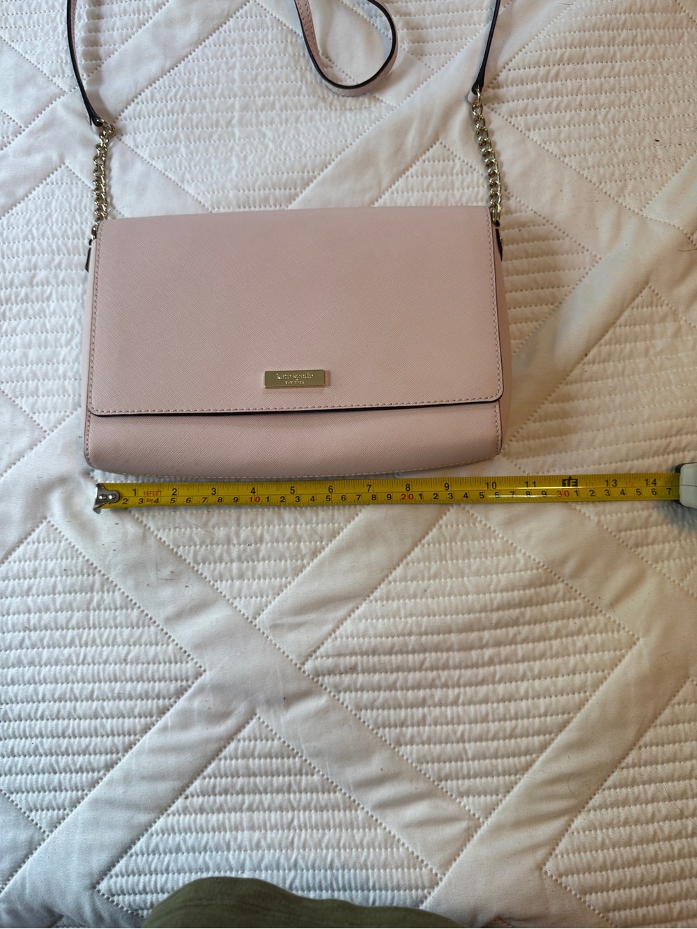 Kate Spade Cameron Light Pink Crossbody Shoulder Bag with Chain Strap - Picture 4 of 6
